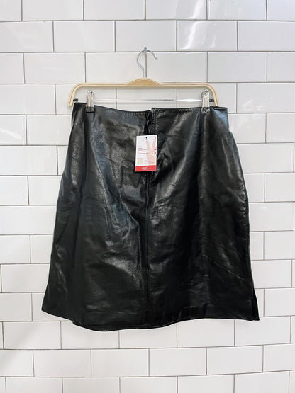vintage 90s cuero leather mini skirt