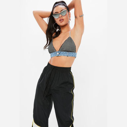 madison beer x missguided fishnet bralette