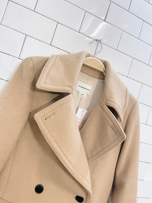 club monaco daylina classic wool-blend coat