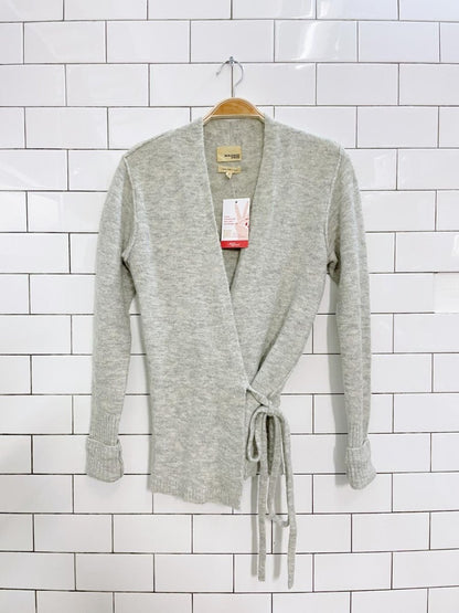 wilfred free alpaca - wool wrap sweater - good market thrift store