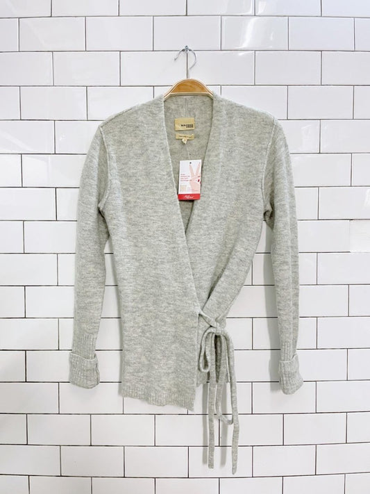 wilfred free alpaca - wool wrap sweater - good market thrift store