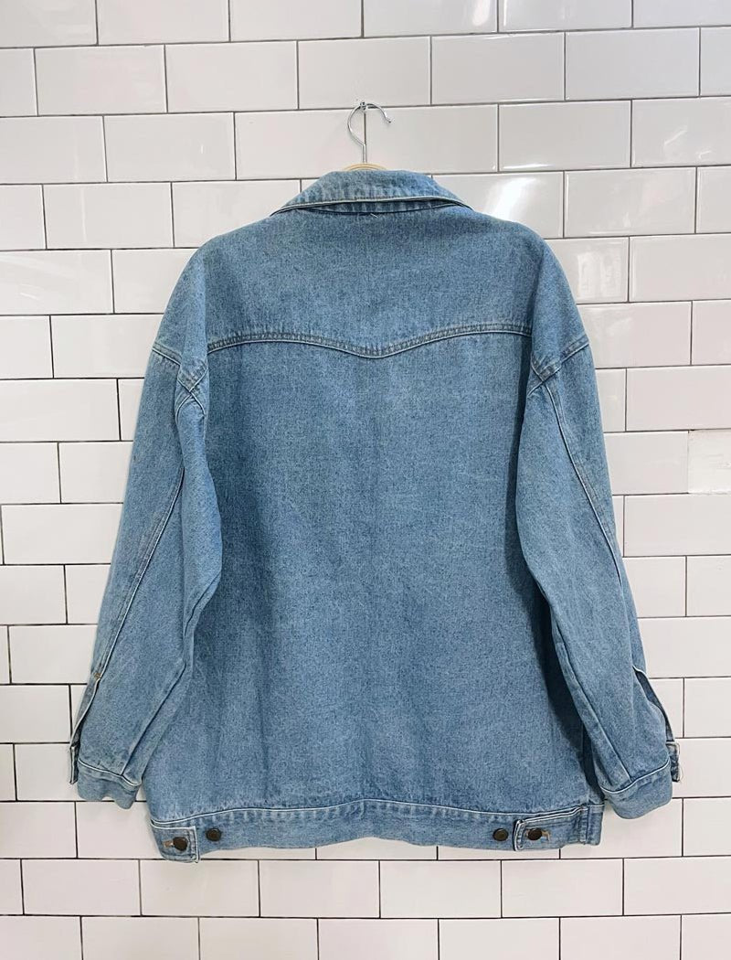 vintage sears made in usa denim trucker jacket - good market thrift store