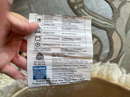 vintage woolrest mattress topper / shag rug