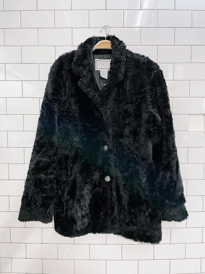 vintage 90s bb dakota faux fur coat