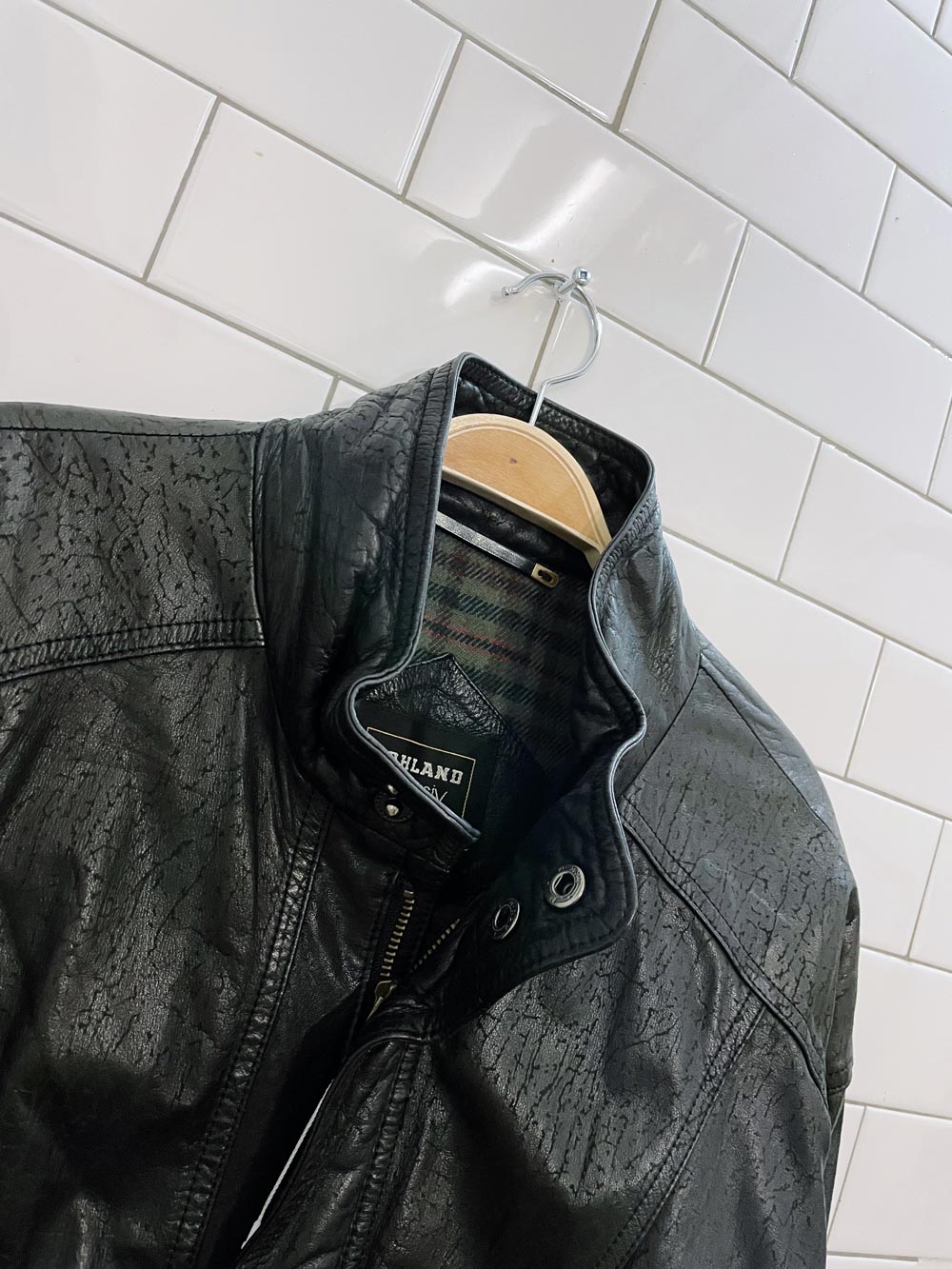 vintage pohland soft leather bomber jacket