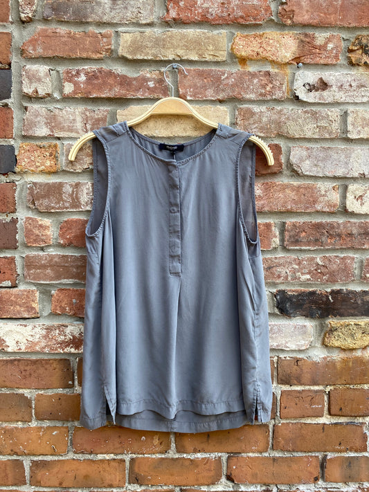 madewell silk sleeveless blouse