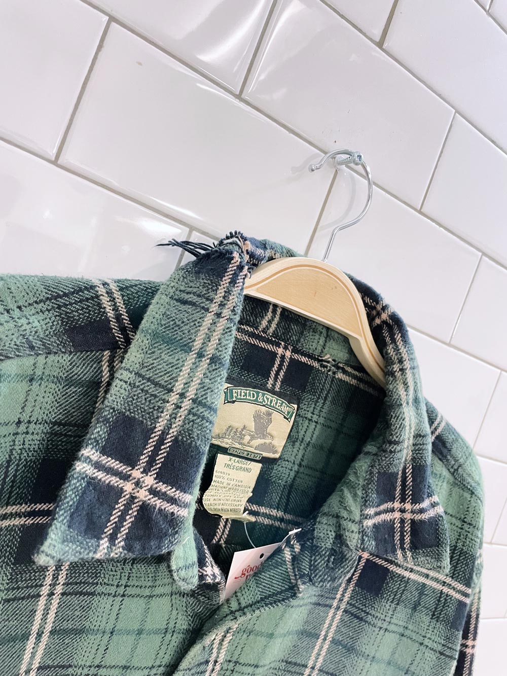 vintage field & stream flannel shirt jacket