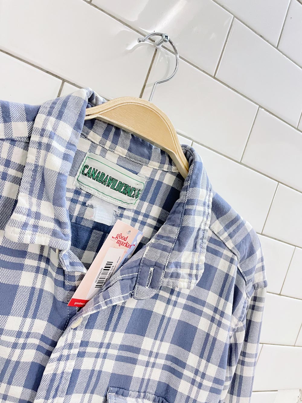 vintage canada wilderness flannel shirt