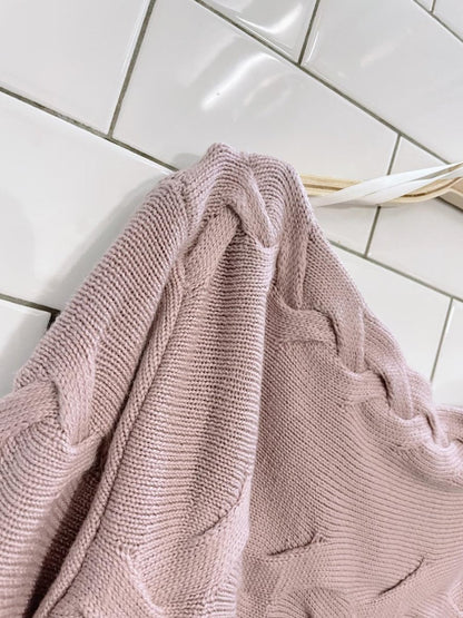 babaton luc 100% merino wool cable knit sweater - good market thrift store