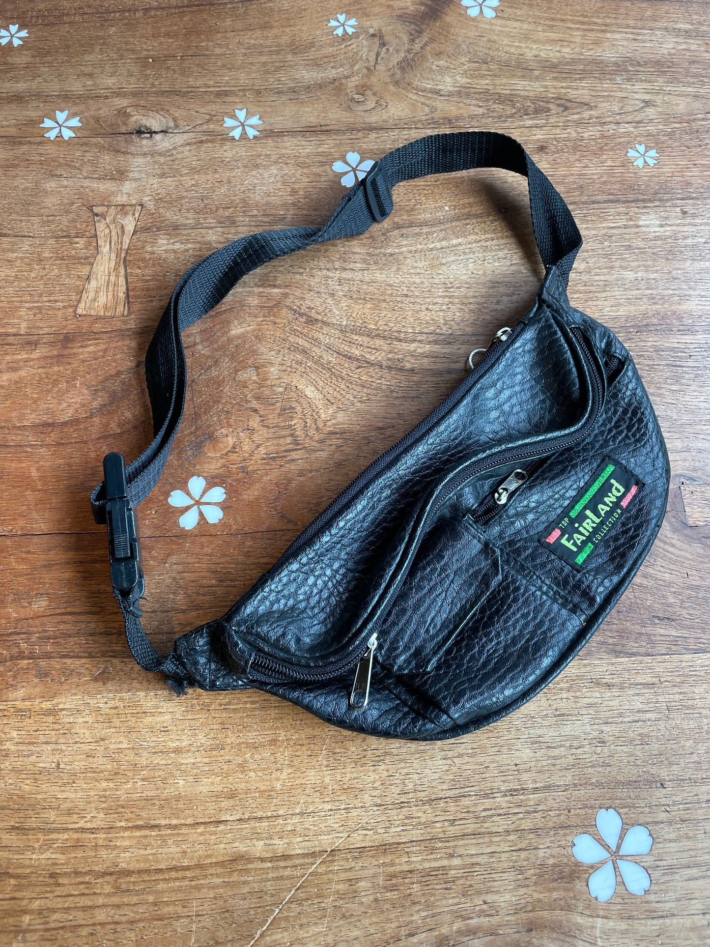 retro faux leather belt bag