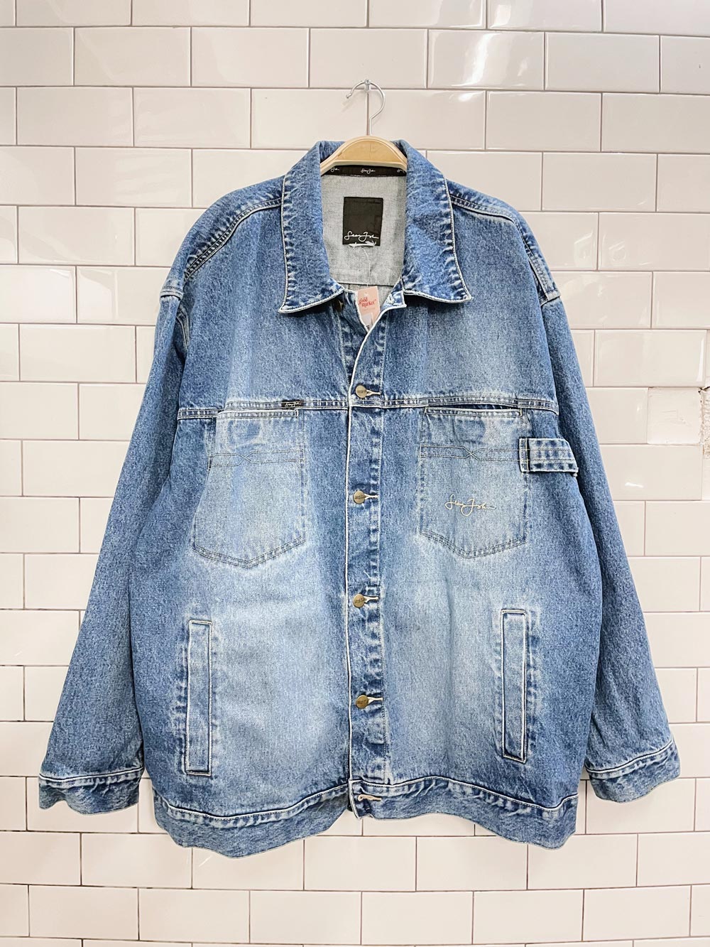 vintage 00s sean john denim jacket