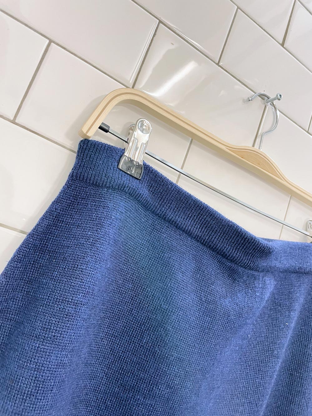 vintage cotton ginny wool-blend knit maxi skirt