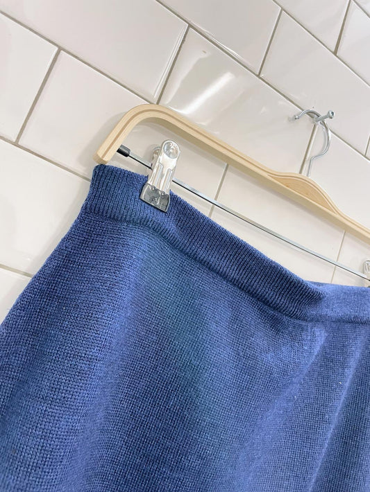 vintage cotton ginny wool-blend knit maxi skirt