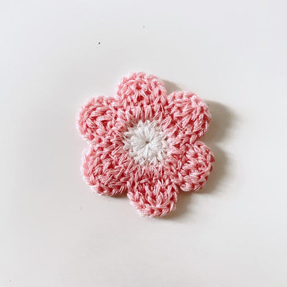 embroidered crochet sew - on patch - good market thrift store