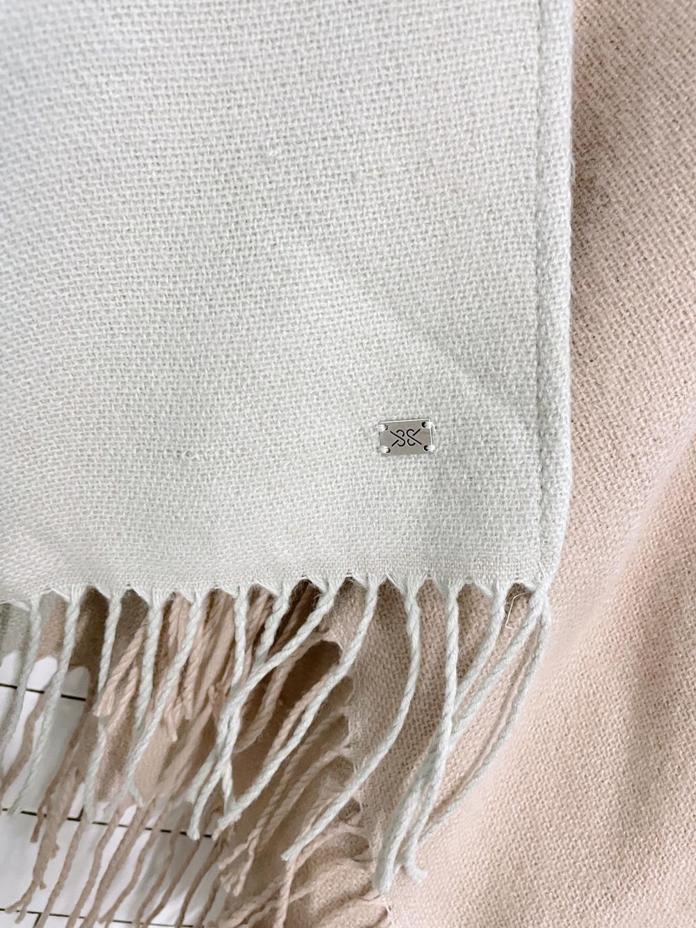 soia & kyo mirel woven blanket stripe wrap scarf