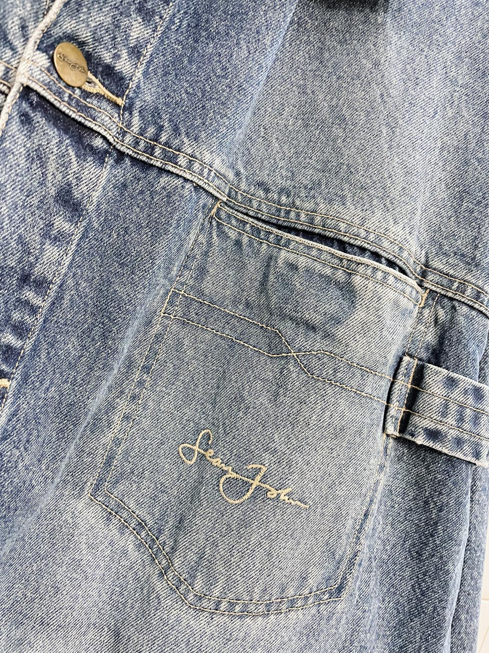 vintage 00s sean john denim jacket