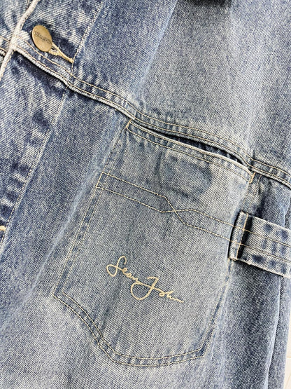 vintage 00s sean john denim jacket