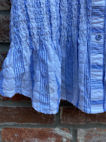 maeve bellamy smocked button down