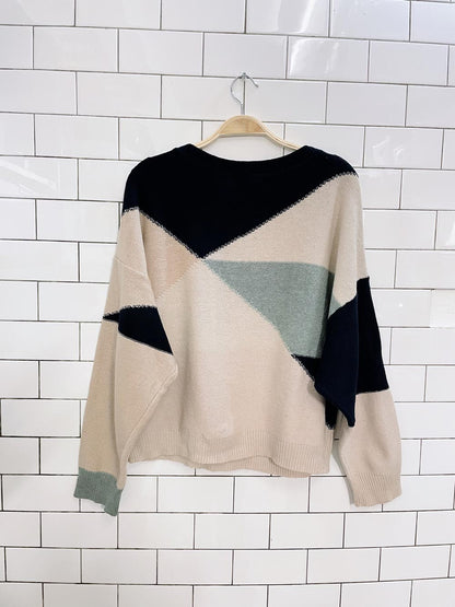 joie reverse weave wool-cashmere knit sweater
