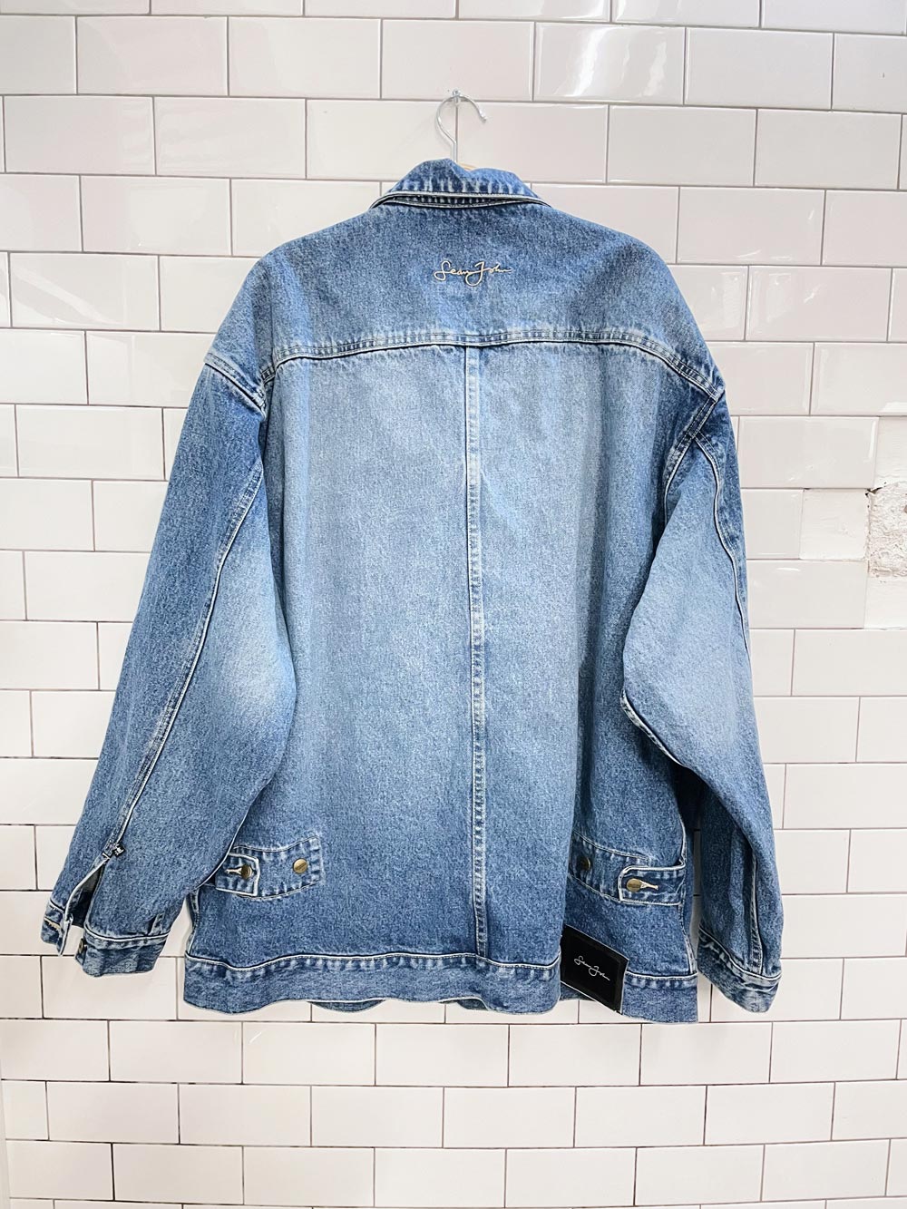 vintage 00s sean john denim jacket