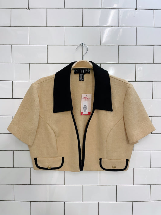 vintage petite sophisticate cropped blazer