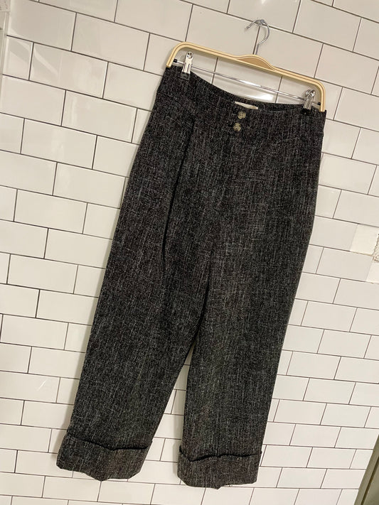 club monaco pleated baggy menswear trouser