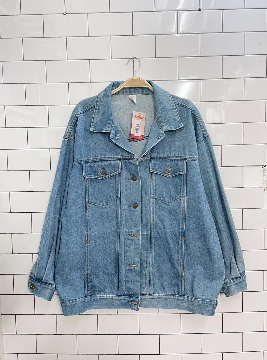 vintage sears made in usa denim trucker jacket - good market thrift store