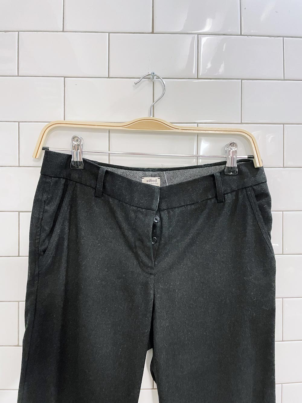 wilfred soft brushed straight leg trouser