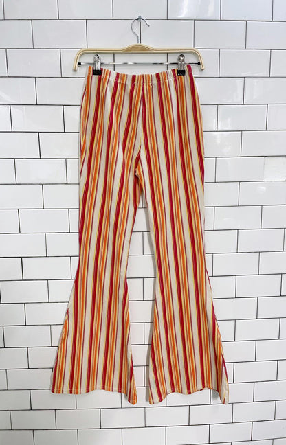 nwt deadstock y2k buffalo stripe bell bottom pants
