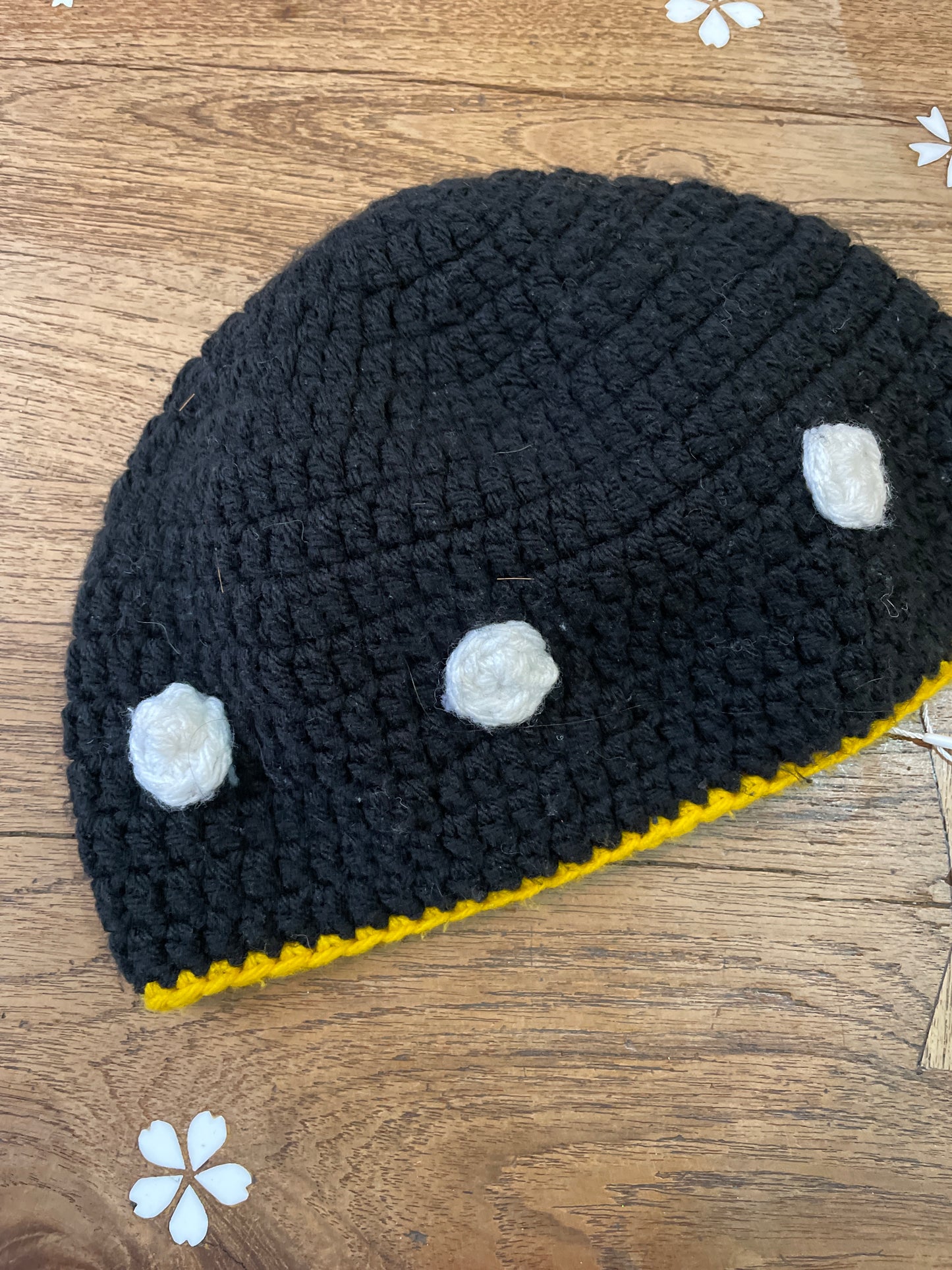 hand knit pacman beanie