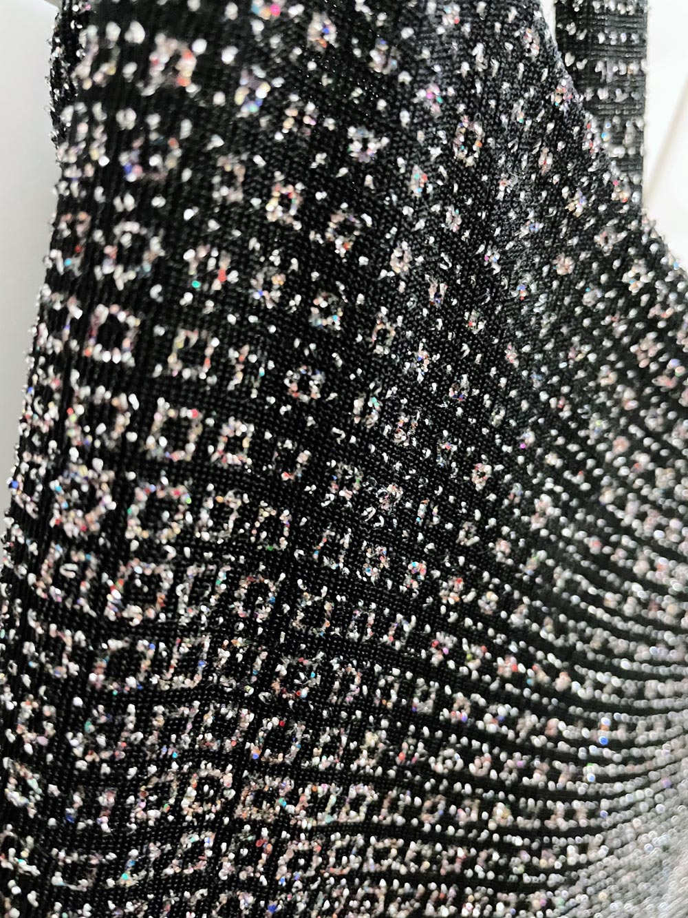 room service stretch glitter midi party dress