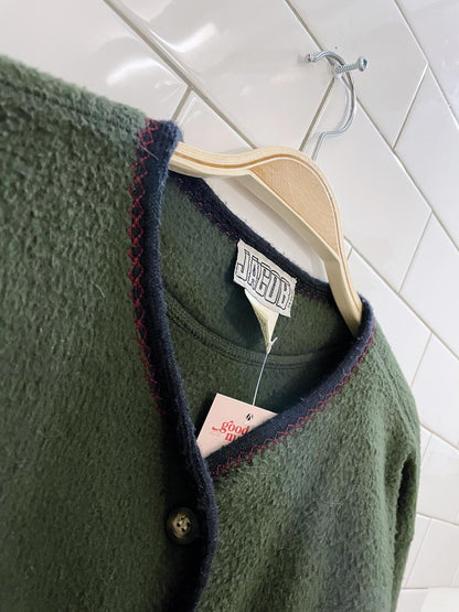 vintage 90s jacob soft fleece cardigan
