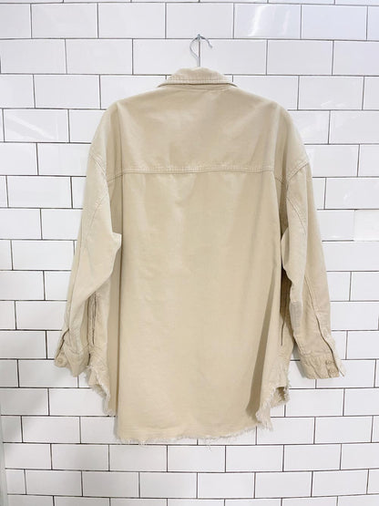 offline by aerie cord oversized pullover shacket