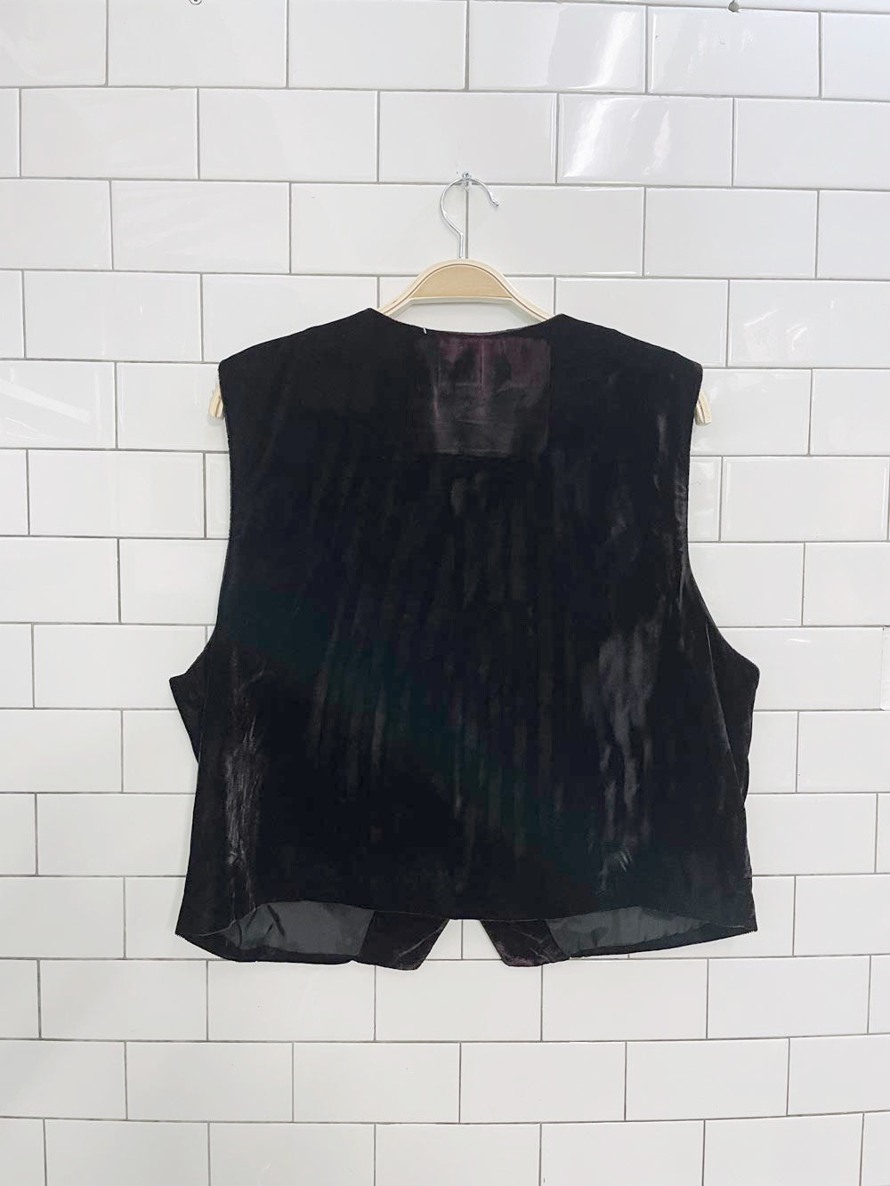 vintage koret velvet embroidered florals vest