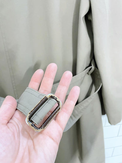 vintage hellysport wool-bend nova check lined trench coat