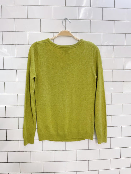 lucy & laurel wool-cashmere reindeer sweater