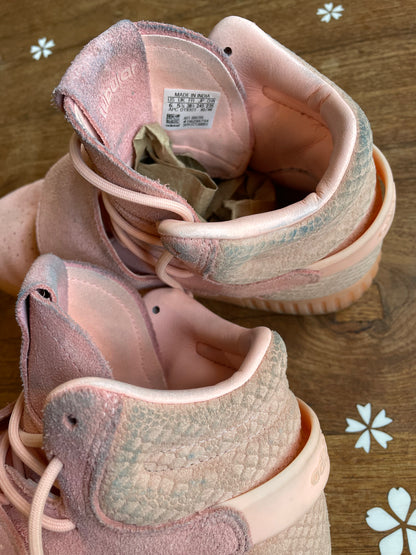 adidas pink tubular invader deerskin sneakers