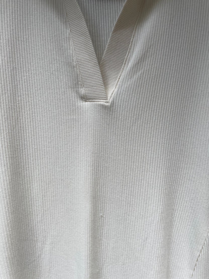 aerie ribbed polo ls mini dress