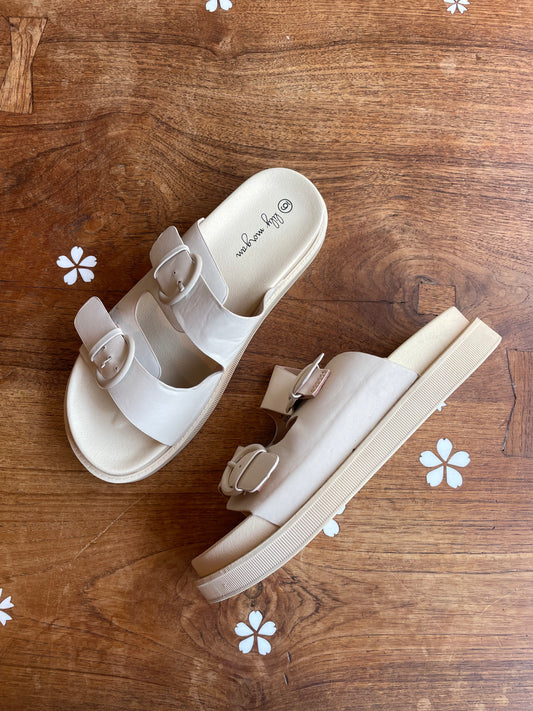 lily morgan two strap platform sandal