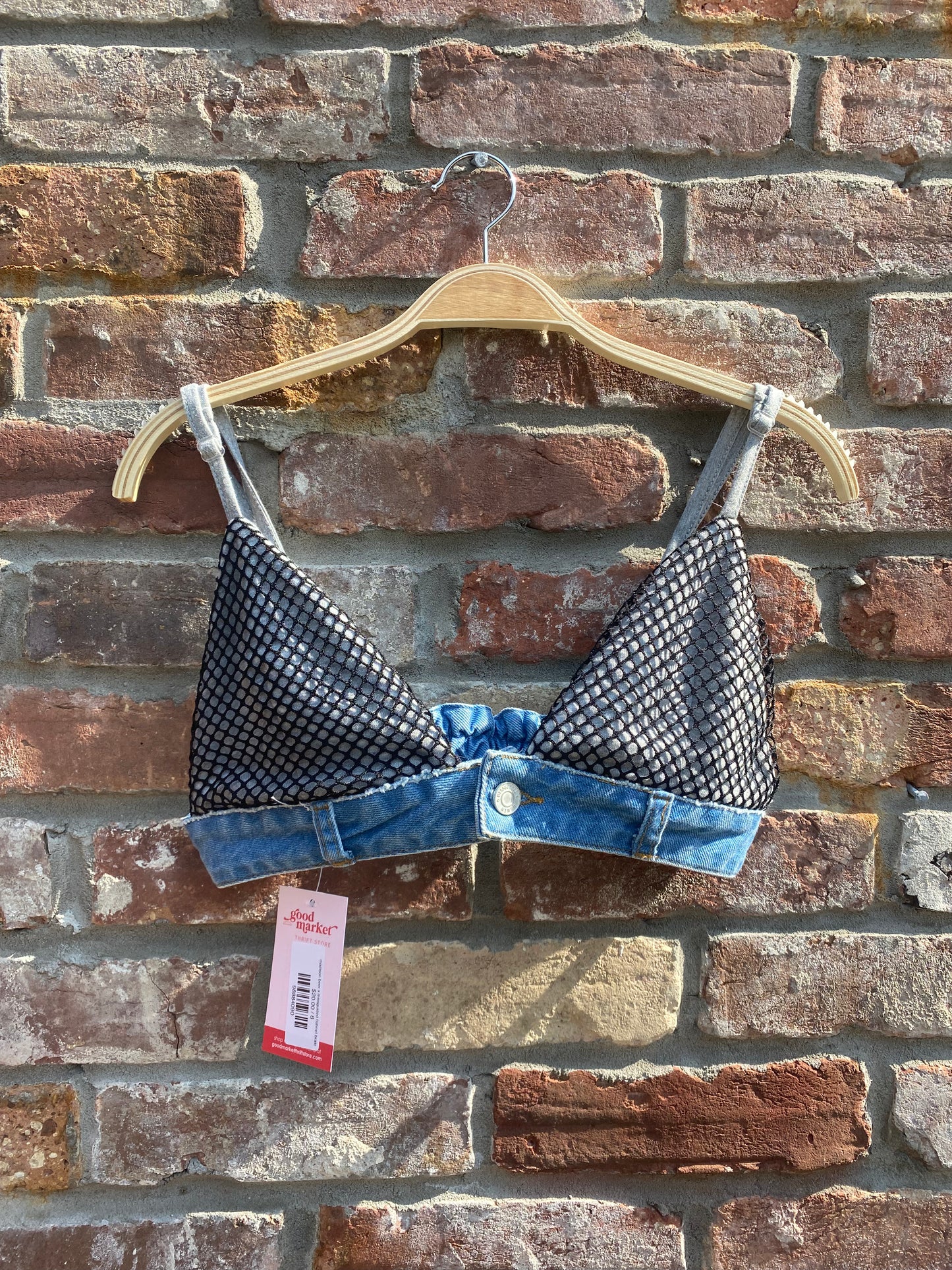 madison beer x missguided fishnet bralette