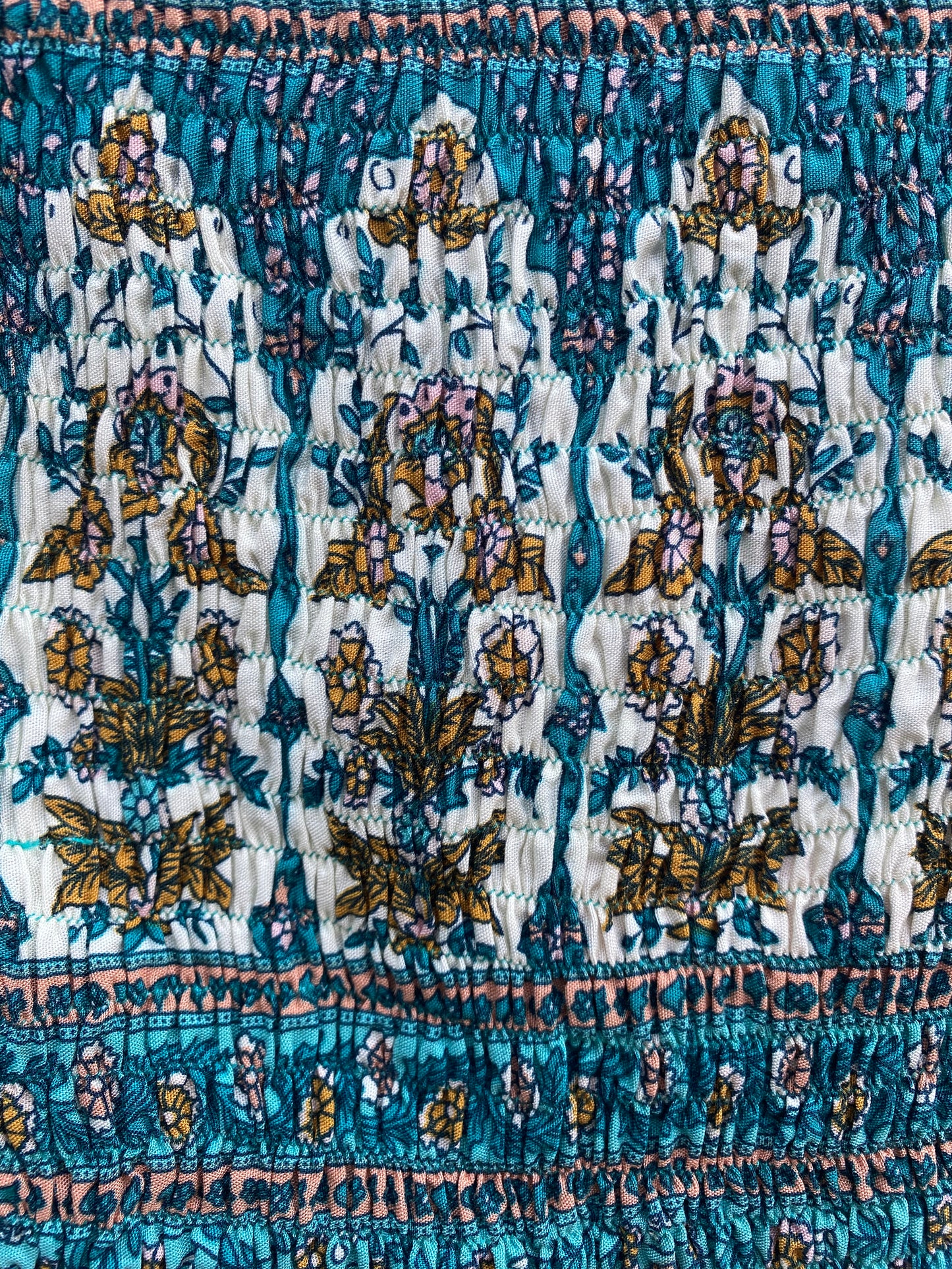 nwt tanah folk boho smocked bandeau