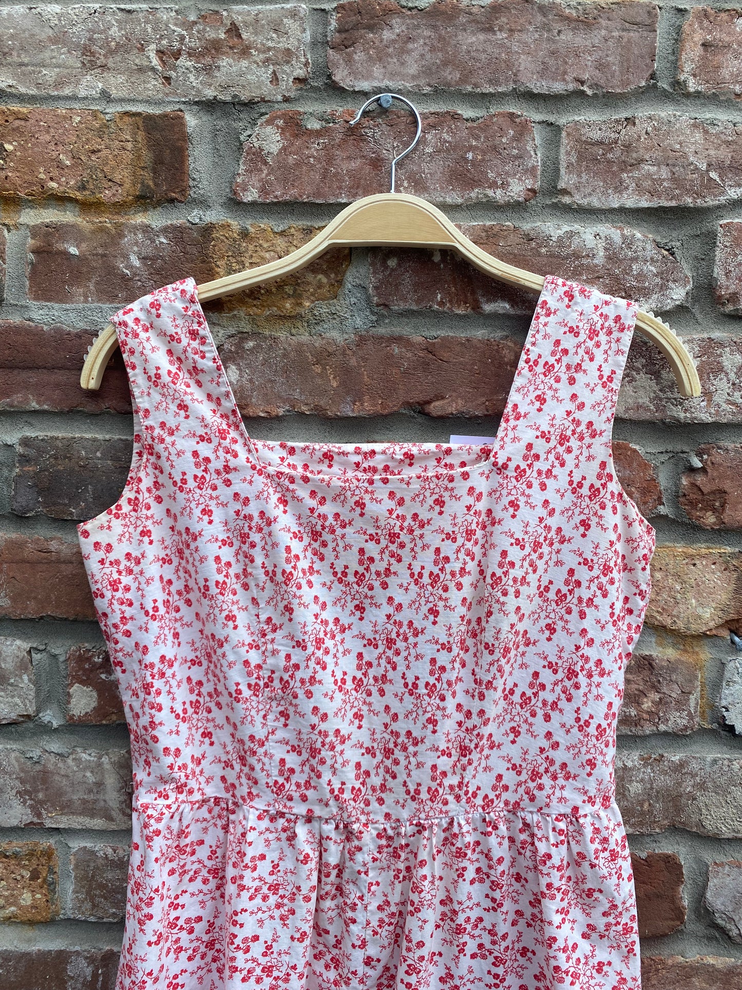vintage country floral house dress