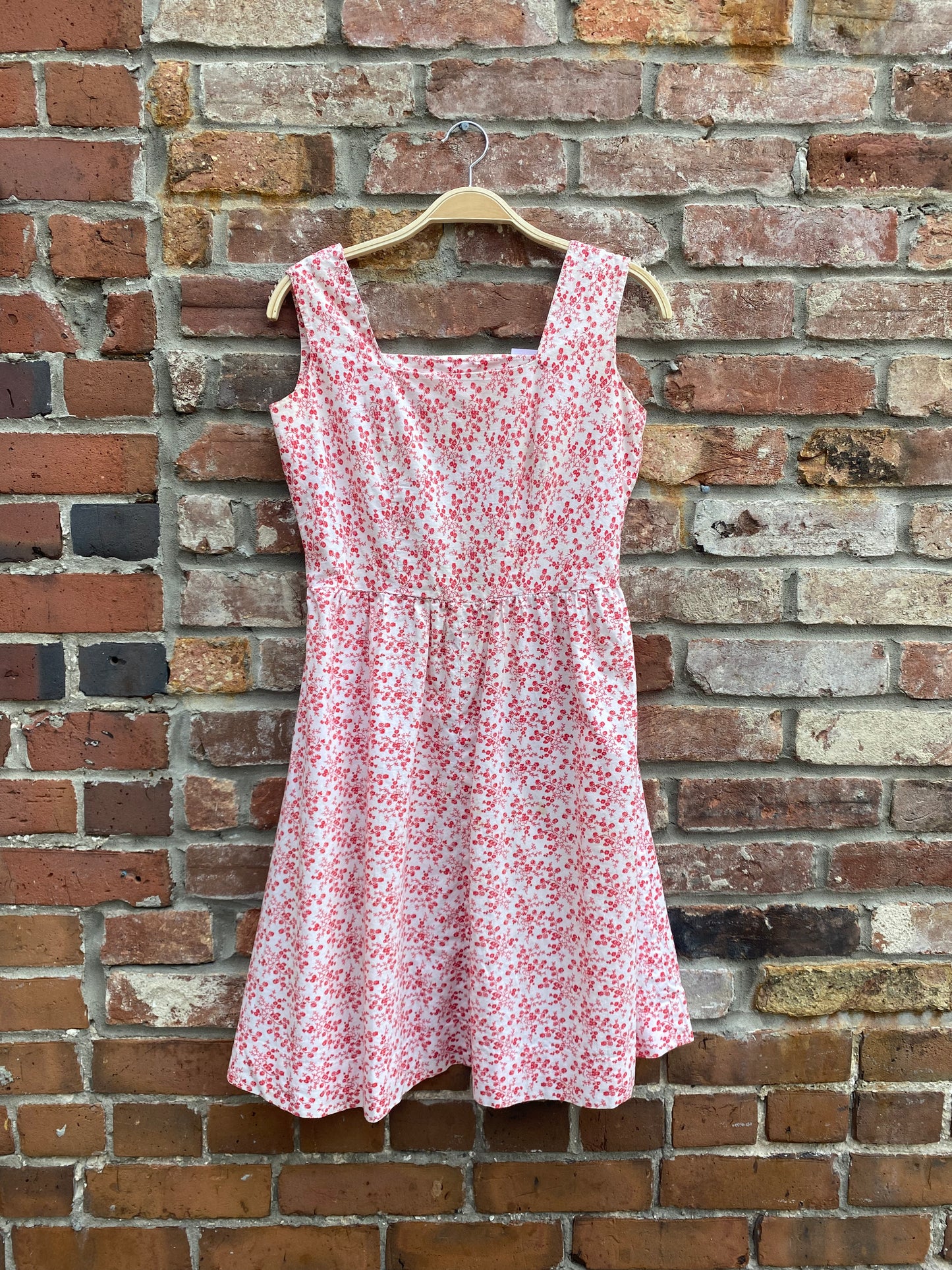 vintage country floral house dress