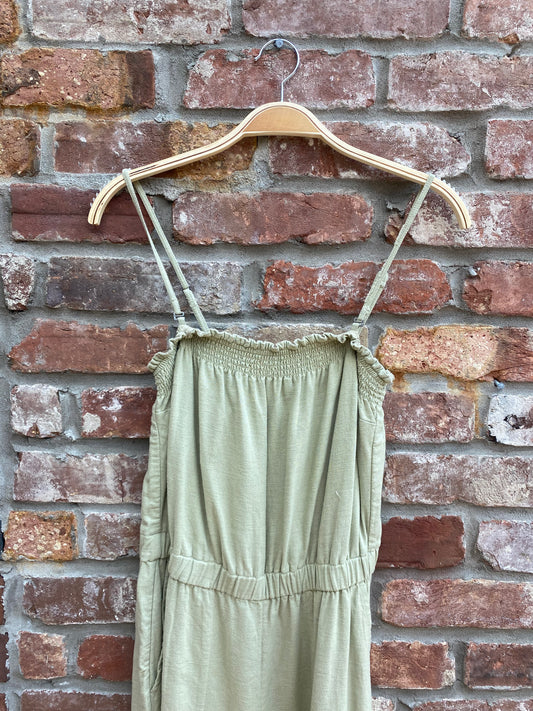 abercrombie linen blend wide leg jumpsuit