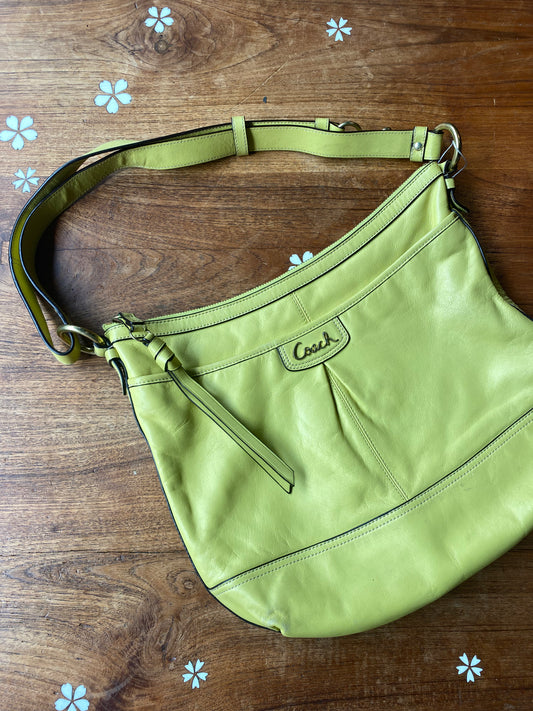 vintage 90s coach park leather shoulder bag