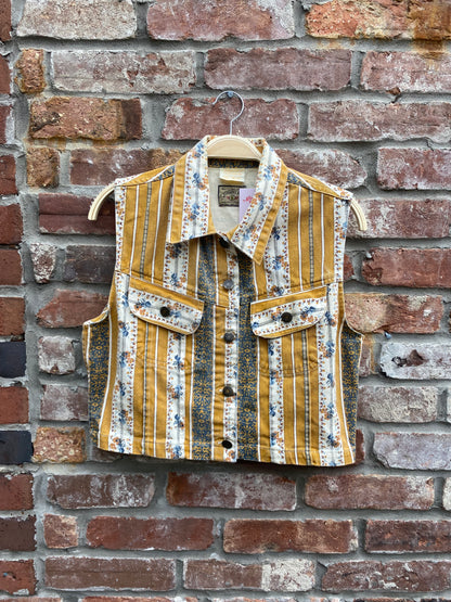 vintage 90s runaway bay denim vest top
