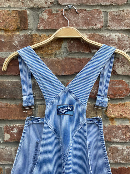 vintage 00s warner bros tweety denim short overalls
