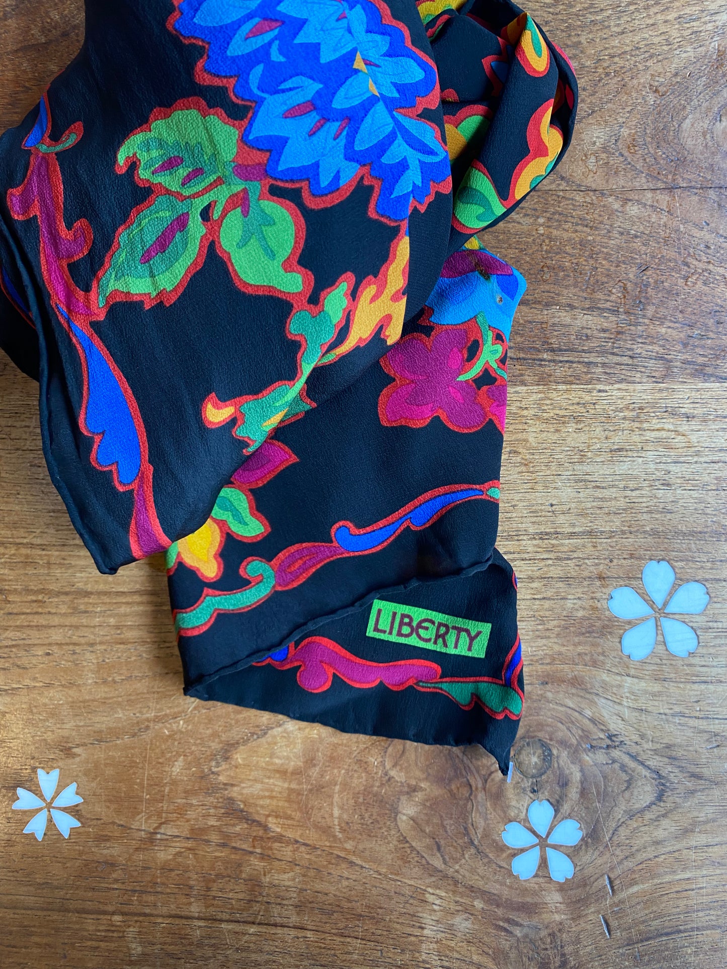 vintage liberty of london silk scarf
