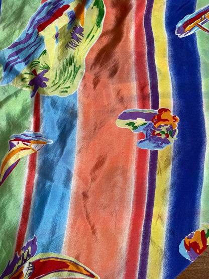 vintage ralph lauren mandarini di capri silk scarf