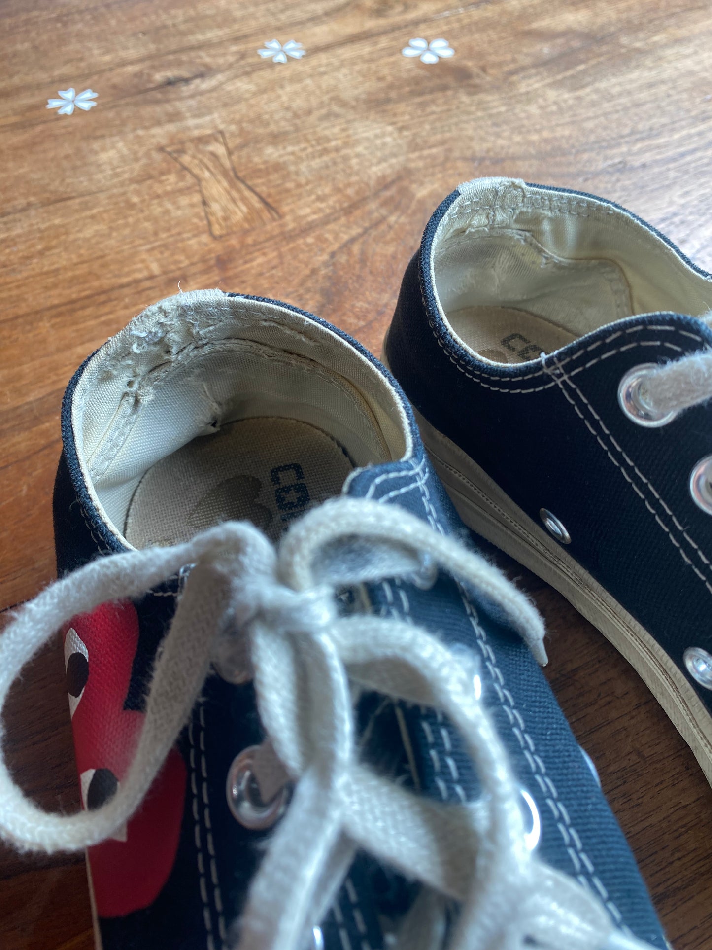 converse x commes des garcons sneakers